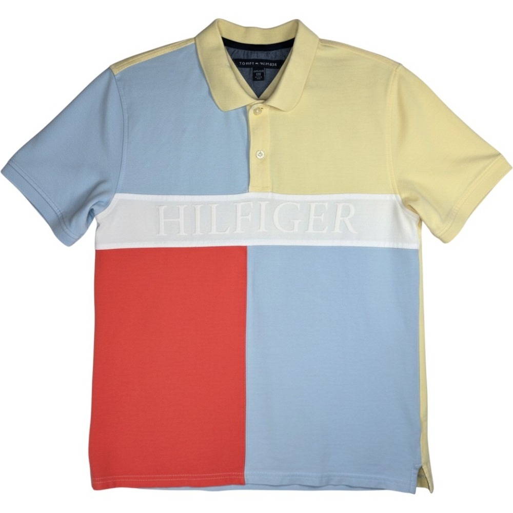 Tommy Hilfiger Colorblock Polo Shirt Boys XL 20 Multicolor TBSFB63F-716